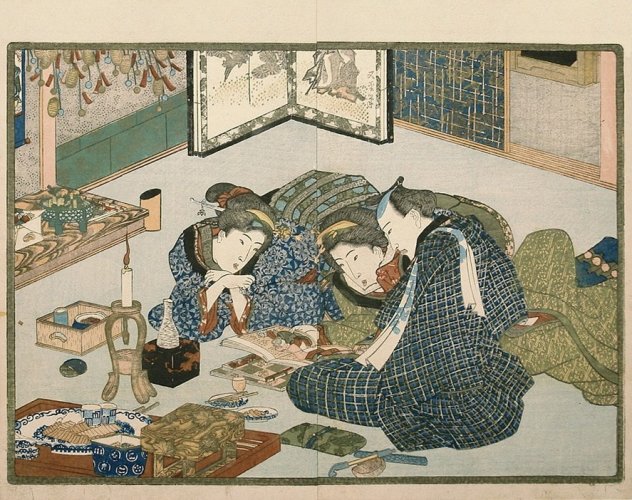 Sexual education by Utagawa Kunisada