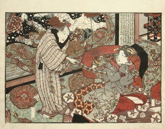 Sensual liaison by Utagawa Kunisada