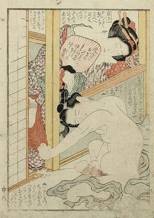 Hokusai prints for sale: Ejaculating adolescent