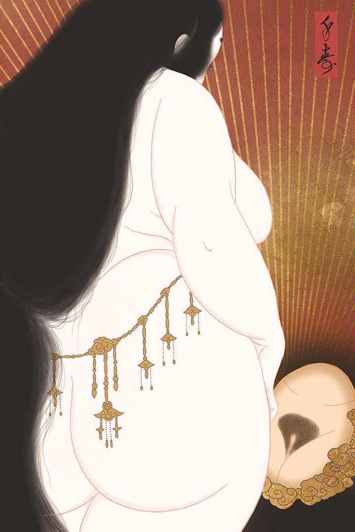 Senju shunga - Goddess of Dawn