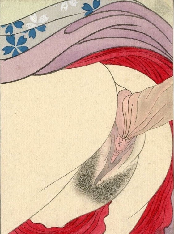 close up intercourse scene from the rear by Tomioka Eisen