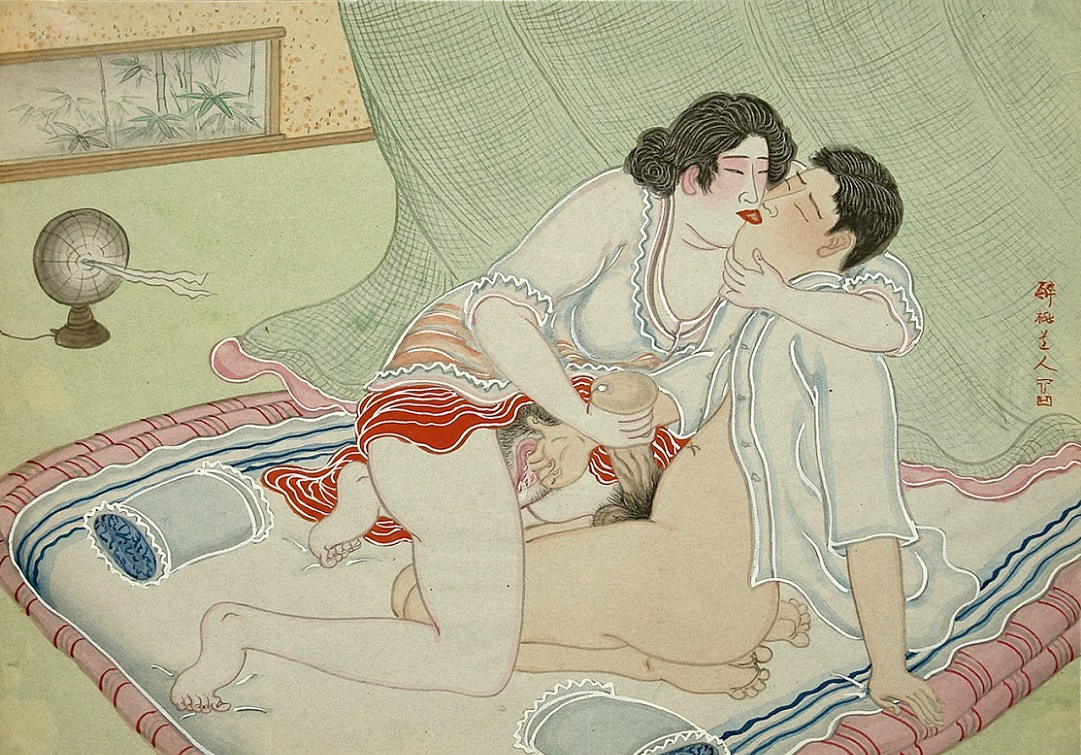 taisho era - erotic painting - shunga