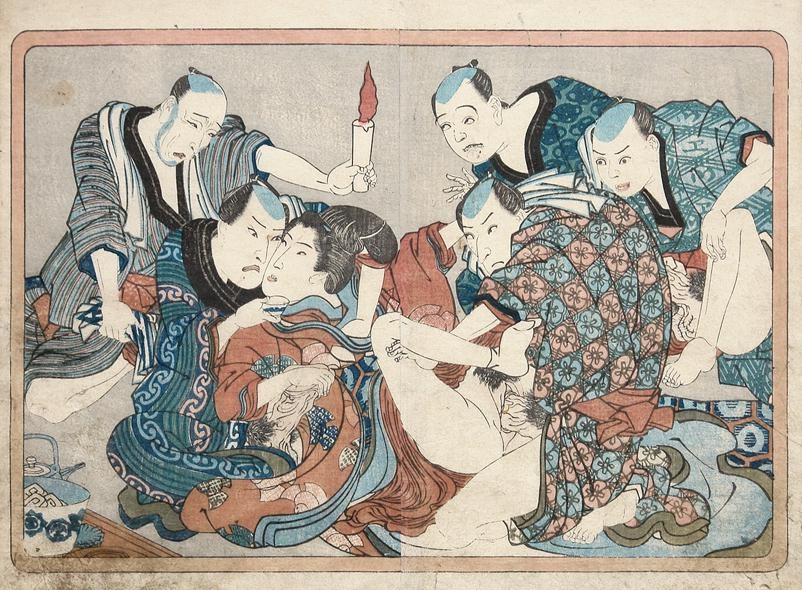 Gang Rape - shunga -kuniyoshi