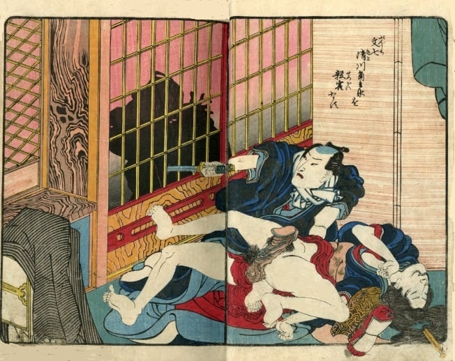 kunisada - erotic violence - shunga