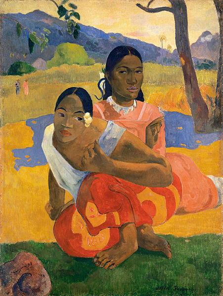 'Nafea Faa Ipoipo' (18..) by Paul Gauguin