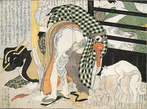 hokusai - the horny god of izumo - shunga