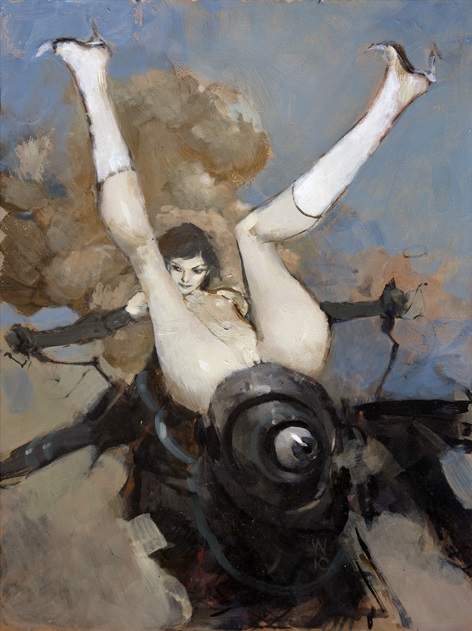 Oil Painting entitled 'The Rider' by Ashley Wood