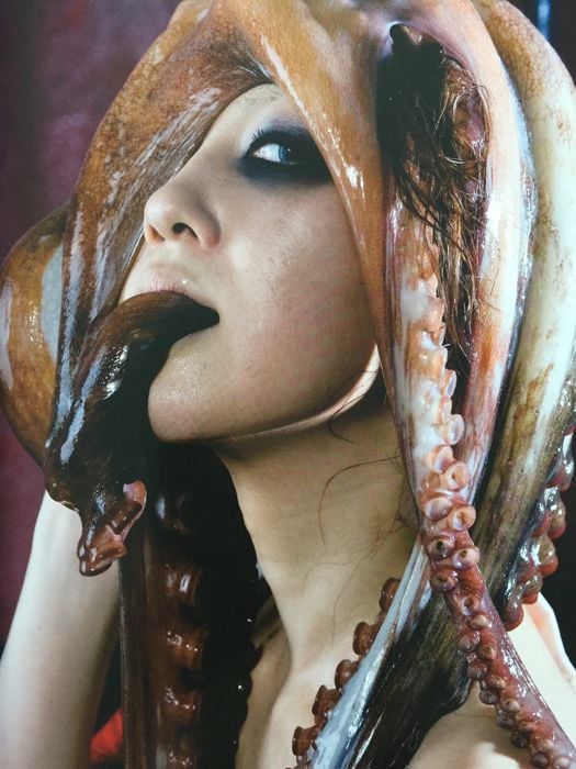 picture of an octopus girl with octopus on her head from Human Nature by Daikichi Amano