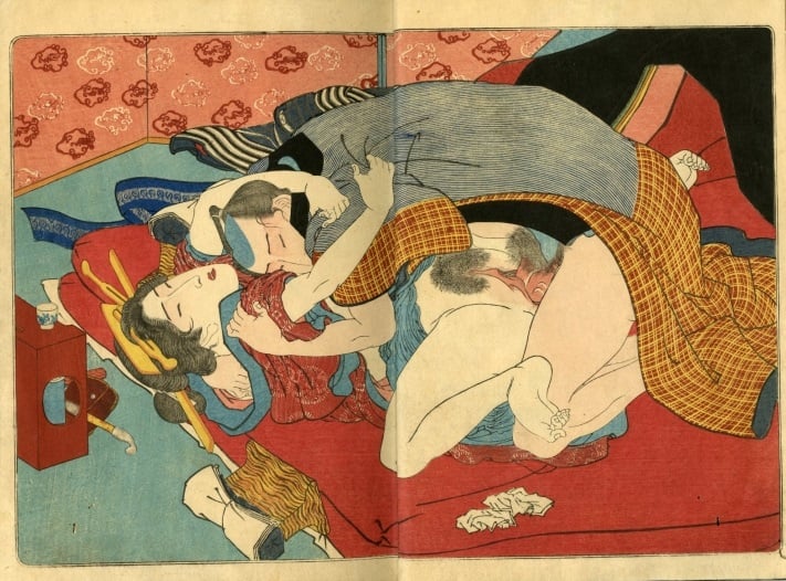 Utagawa Kunisada: Ecstatic couple