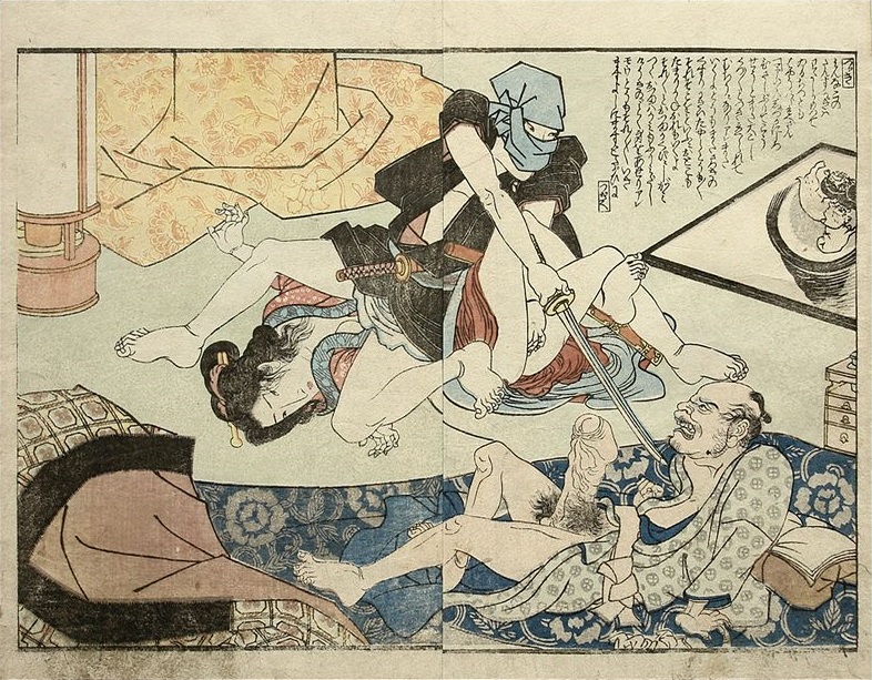 violent erotica - kunisada - tales of pussy - violent art - shunga