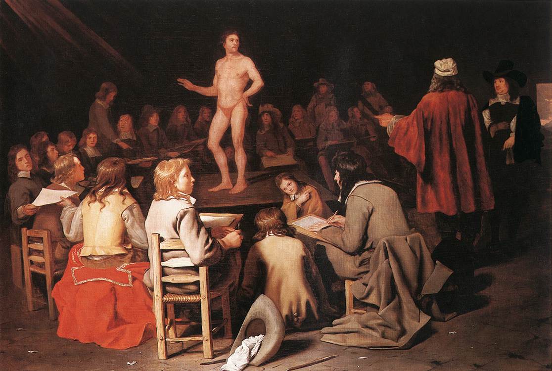 L'Atelier de dessin'  (1656-1658) by Michiel Sweerts