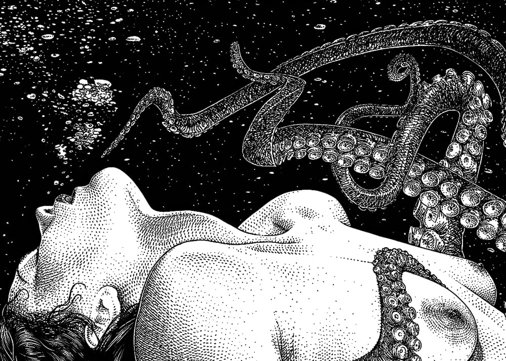 Tentacle love from the secret garden book by Apollonia Saintclair